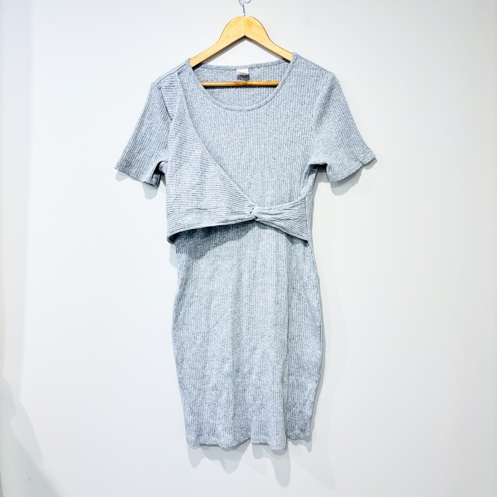 🌼NWOT🌼 LOLË Grey‎ ribbed dress